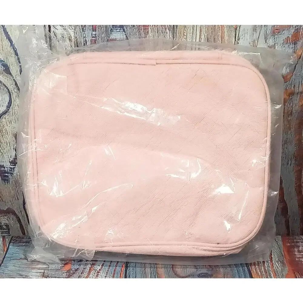 EOOTMAOO Pink Women's Cosmetic Bag with Front Zipper Pocket‎